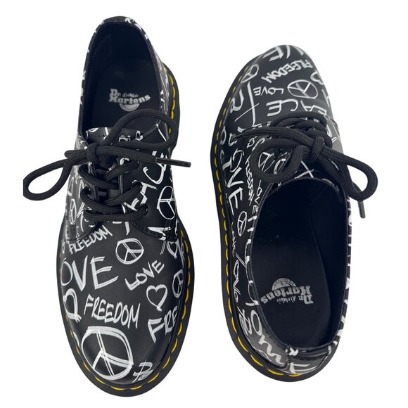 Dr. Martens 1461 Script Smooth Leather Oxford Shoes Size EU 37 US W 6 RARE! - Picture 4 of 12